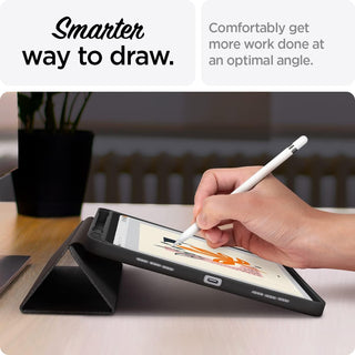 Husa premium pentru tableta Apple iPad Air 11" (2024), Air 5, Air 4, (11/10.9 Inch), Protectie Completa, Suport SmartPen, Negru