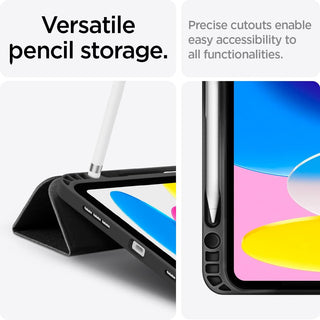 Husa premium pentru tableta Apple iPad Air 11" (2024), Air 5, Air 4, (11/10.9 Inch), Protectie Completa, Suport SmartPen, Negru