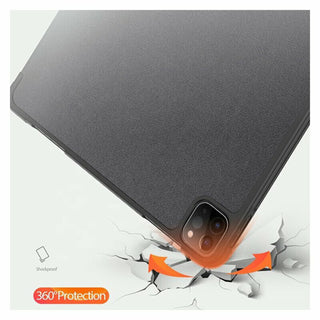 Husa premium Sigloo pentru iPad Air13 (2024/2025), iPad Pro 12.9'' (2020/2021/2022), Cu Suport Apple Pencil, Protectie Slim Smart Cover - Albastru