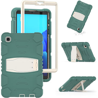 Husa Shockproof Armor pentru Samsung Galaxy Tab A7 Lite(SM-T220/T225), 8.7", Sigloo, stand Built-in, Protectie 360, Verde smarald