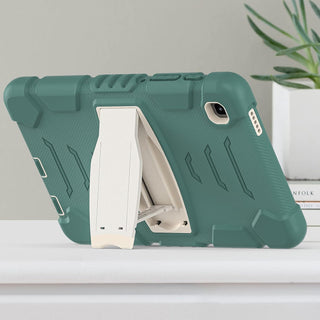 Husa Shockproof Armor pentru Samsung Galaxy Tab A7 Lite(SM-T220/T225), 8.7", Sigloo, stand Built-in, Protectie 360, Verde smarald