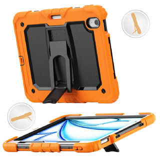 Husa premium Sigloo pentru Apple iPad Air 11, Air 5, Air 4, (11/10.9 Inch) – Protectie Completa, Suport Creion, Stand 360°, Curea Umar, Anti-Soc, Porotcaliu