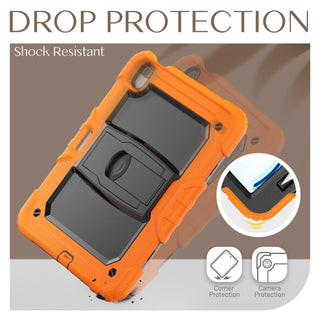 Husa premium Sigloo pentru Apple iPad Air 11, Air 5, Air 4, (11/10.9 Inch) – Protectie Completa, Suport Creion, Stand 360°, Curea Umar, Anti-Soc, Porotcaliu