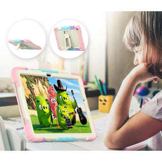 Husa Shockproof Armor Sigloo, pentru Samsung Galaxy Tab A7 (SM-T500/T505/T507), 10.4", cu stand, Alb Colorat