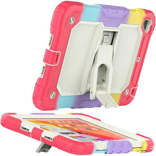 Husa Sigloo pentru iPad 9.7" (iPad 5/6, Air 2, Pro 9.7) – 3 Straturi Protectie, Suport Integrat, Ecran Protejat, Antisoc – Rosu multicolor