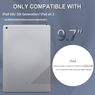 Husa Sigloo pentru iPad Air / iPad 9.7” (2017) – Antisoc si Antizgarieturi cu Suport integrat – Negru