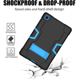 Husa Shockproof Armor Sigloo, pentru Samsung Galaxy Tab A7 (SM-T500/T505/T507), 10.4", cu stand, Negru
