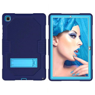 Husa Shockproof Armor Sigloo, pentru Samsung Galaxy Tab A7 (SM-T500/T505/T507), 10.4", cu stand, Dark Blue