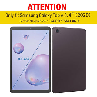 Husa Sigloo pentru Samsung pentru tablet Samsung Galaxy Tab A 8.4" 2020 (SM-T307/T307U), Suport Kickstand, Design Rezistent – Negru cu albastru
