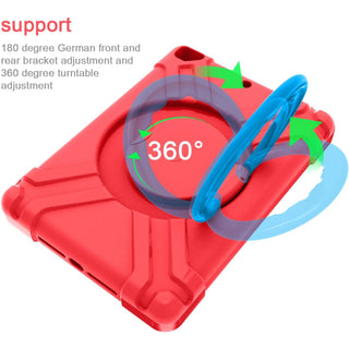 Husa Sigloo pentru iPad 9.7", Compatibila iPad 6 (2018), iPad 5 (2017), iPad Air & Air 2, cu Suport Rotativ, Protectie Antisoc, Rosu