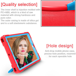 Husa Sigloo pentru iPad 9.7", Compatibila iPad 6 (2018), iPad 5 (2017), iPad Air & Air 2, cu Suport Rotativ, Protectie Antisoc, Rosu