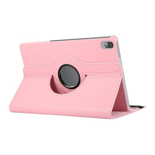 Husa rotativa 360 Sigloo, pentru Lenovo Tab P11 Pro( 2nd Gen),(TB-132FU/TB-138FU), 11.2", Smart Cover, Piele Ecologica, Roz