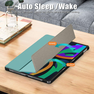 Husa Slim Sigloo, Smart Cover, Trifold, pentru Lenovo Tab M11 2024 (TB-330FU/TB-330XU/TB-331FC), 11", Blue Marin