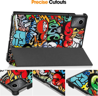 Husa Slim Sigloo, Smart Cover, Trifold, pentru Lenovo Tab M11 2024 (TB-330FU/TB-330XU/TB-331FC), 11",  Graffity