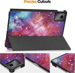 Husa Slim Sigloo, Smart Cover, Trifold, pentru Lenovo Tab M11 2024 (TB-330FU/TB-330XU/TB-331FC), 11", Galaxy