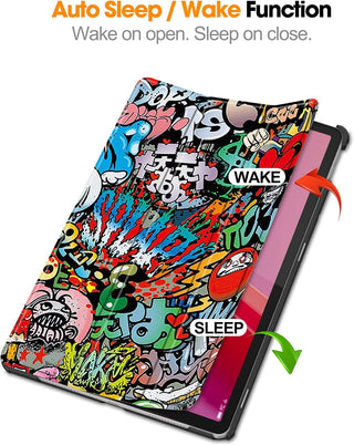 Husa Slim Sigloo, Smart Cover, Trifold, pentru Lenovo Tab M11 2024 (TB-330FU/TB-330XU/TB-331FC), 11",  Graffity