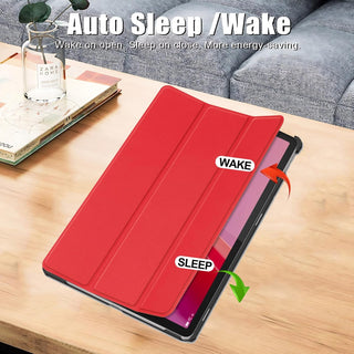 Husa Slim Sigloo, Smart Cover, Trifold, pentru Lenovo Tab M11 2024 (TB-330FU/TB-330XU/TB-331FC), 11", Red
