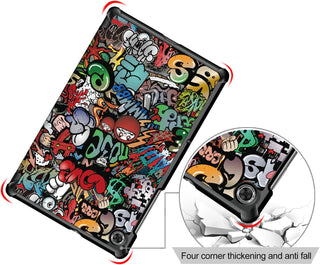 Husă Slim Sigloo Smart Cover pentru Samsung Tab A7, Graffity