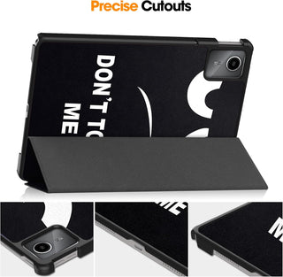 Husa Slim Sigloo, Smart Cover, Trifold, pentru Lenovo Tab M11 2024 (TB-330FU/TB-330XU/TB-331FC), 11", Don't Touch Me