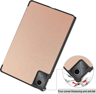 Husa Slim Sigloo, Smart Cover, Trifold, pentru Lenovo Tab M11 2024 (TB-330FU/TB-330XU/TB-331FC), 11",  Pink Gold