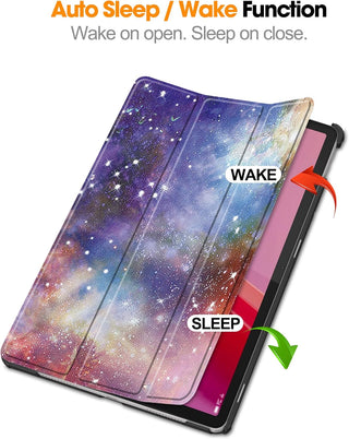Husa Slim Sigloo, Smart Cover, Trifold, pentru Lenovo Tab M11 2024 (TB-330FU/TB-330XU/TB-331FC), 11", Galaxy