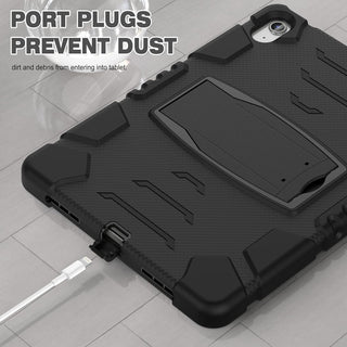 Hus? Shockproof Armor pentru Samsung Galaxy Tab S6 Lite (P610/P 613/P615/P619), 10.4", Sigloo, stand Built-in, Protectie 360, Negru