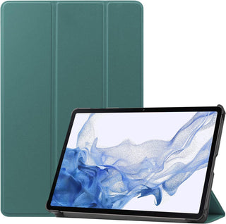 Husa tableta Lenovo Tab P12 (TB370FU) 12.7 inch, 2023, functie sleep/wake-up, ultralight de tip stand, Sigloo, Pine Green