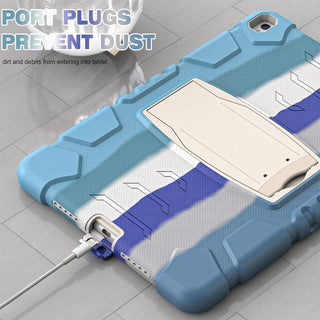 Husa Sigloo pentru Apple iPad 9th/8th/7th Gen (2021/2020/2019), 10.2'', Protectie Completa, Stand Buit In, Anti-Soc, Bleu Degrade