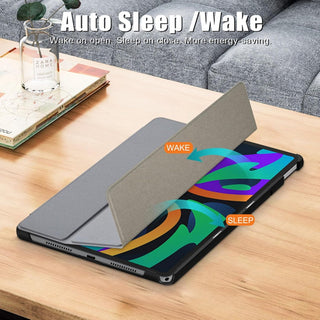 Husa Slim Sigloo, Smart Cover, Trifold, pentru Lenovo Tab M11 2024 (TB-330FU/TB-330XU/TB-331FC), 11",  Grey