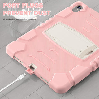 Hus? Shockproof Armor pentru Samsung Galaxy Tab A9, 8.7", Sigloo, stand Built-in, Protectie 360, Roz