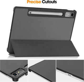 Husa tableta Lenovo Tab P12 (TB370FU) 12.7 inch, 2023, functie sleep/wake-up, ultralight de tip stand, Sigloo, Light Blue