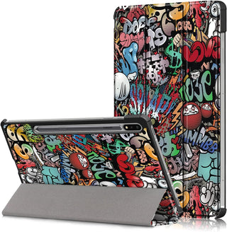 Husă Slim Sigloo Smart Cover pentru Samsung Tab S8 Plus, Graffity