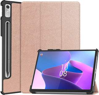 Husa Slim Sigloo, Smart Cover, Trifold, pentru Lenovo Tab P11 Pro( 2nd Gen),(TB-132FU/TB-138FU), 11.2", Golden
