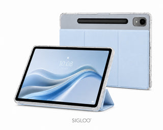 Husa premium pentru Lenovo Tab P12 (TB370FU)/Lenovo Idea Tab Pro(TB-373FU), 12.7'', Sigloo, suport Smart Pen, rezistent la socuri, Blue