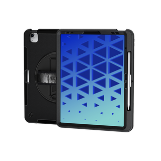 Pachet complet 360› Sigloo: Hus? Shockproof Armor + Folie integrat? pentru Apple iPad Mini 7/6 (2024/2021), 8.3", cu stand rotativ ?i curea umar, Negriu