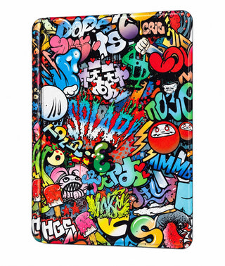 Husa Kindle Paperwhite 2024 (12th gen) "7", Signature Edition, 7" sau Kindle Colorsoft Signature Edition 7", Sigloo, Slim, functie sleep/wake-up, Graffiti