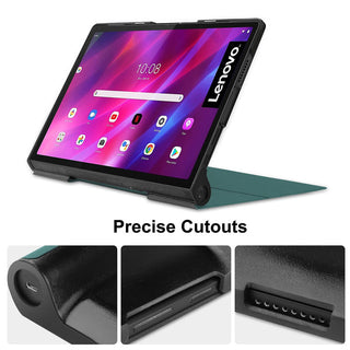 Husa Smart Cover, Sigloo, pentru tableta Lenovo Yoga Tab 11 YT-J706F, 11 inch, 2021, Pine Green