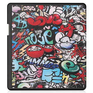 Husa Slim Sigloo pentru Kindle Scribe 10.2 inci (2022 & 2024) - Piele PU, Curea de Mana, Suport Stilou, Functie Auto Sleep/Wake, model GRAFFITI