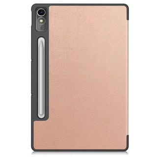 Husa tableta Lenovo Tab P12 (TB370FU) 12.7 inch, 2023, functie sleep/wake-up, ultralight de tip stand, Sigloo, Golden
