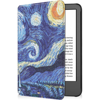 Husa pentru Kindle Paperwhite 2024 (12th gen), Signature Edition sau Kindle Colorsoft Signature Edition, 7", Sigloo, Slim, functie sleep/wake-up, Abstract