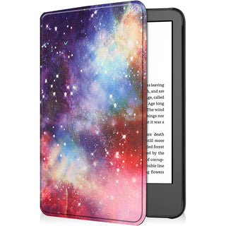 Husa pentru Kindle Paperwhite 2024 (12th gen), Signature Edition sau Kindle Colorsoft Signature Edition, 7", Sigloo, Slim, functie sleep/wake-up, Galaxy