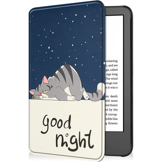 Husa pentru Kindle Paperwhite 2024 (12th gen), Signature Edition sau Kindle Colorsoft Signature Edition, 7", Sigloo, Slim, functie sleep/wake-up, Good Night
