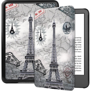 Husa pentru Kindle Paperwhite 2024 (12th gen), Signature Edition sau Kindle Colorsoft Signature Edition, 7", Sigloo, Slim, functie sleep/wake-up, Paris