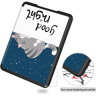 Husa Slim Sigloo pentru Kindle Scribe 10.2 inci (2022 & 2024) - Piele PU, Curea de Mana, Suport Stilou, Functie Auto Sleep/Wake, model Good Night