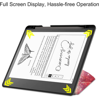 Husa Slim Sigloo pentru Kindle Scribe 10.2 inci (2022 & 2024) - Suport tip Origami, Piele PU, Suport Stilou, Functie Auto Sleep/Wake, model Unicorn