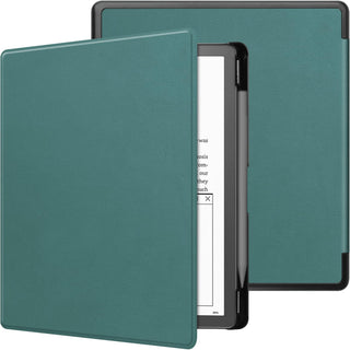 Husa Slim Sigloo pentru Kindle Scribe 10.2 inci (2022 & 2024) - Piele PU, Suport Stilou, Functie Auto Sleep/Wake, culoare Pine Green