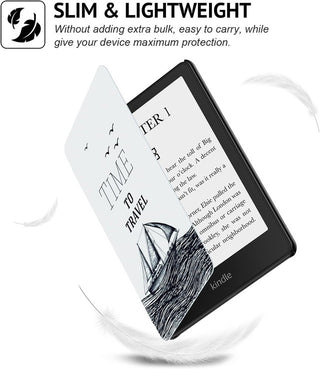 Husa pentru Kindle Paperwhite 2021 6.8 inch, generatia 11, model Ship on the water, Sigloo