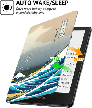 Husa Sigloo pentru Kindle Paperwhite 2021 6.8 inch, generatia 11, model the Chinese Storm