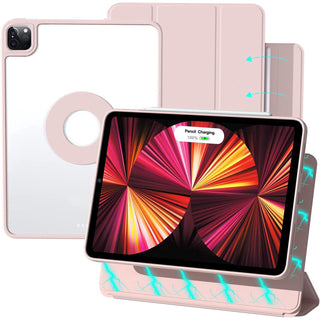 Husa premium Sigloo 2 in 1, pentru Apple Ipad Air 11, Air 5, Air 4, (11/10.9 Inch), Dual Layer Magnetic, interior detasabil, multiple unghiuri de vizualiazizare, piele sintetica, Crem