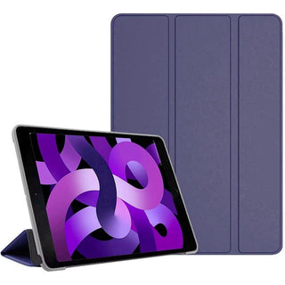 Husa pentru tableta iPAD Air11 2024, iPAD Air 5/4, 10.9, model 2022/2021/2020, 10.9 inch, Sigloo, interior de piele sintetica, spatele din silicon, rezistent la socuri, Dark Blue